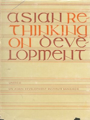 cover image of Asian Rethinking on Development